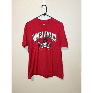 WWE WrestleMania 37 Home of the Champs T Shirt Adult Large Red Graphic